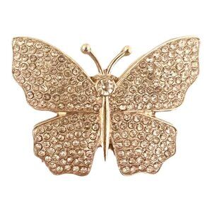 🧷🦋Rhinestone Butterfly Vintage-Inspired Brooch Pin - Sparkly, Elegant, Classic